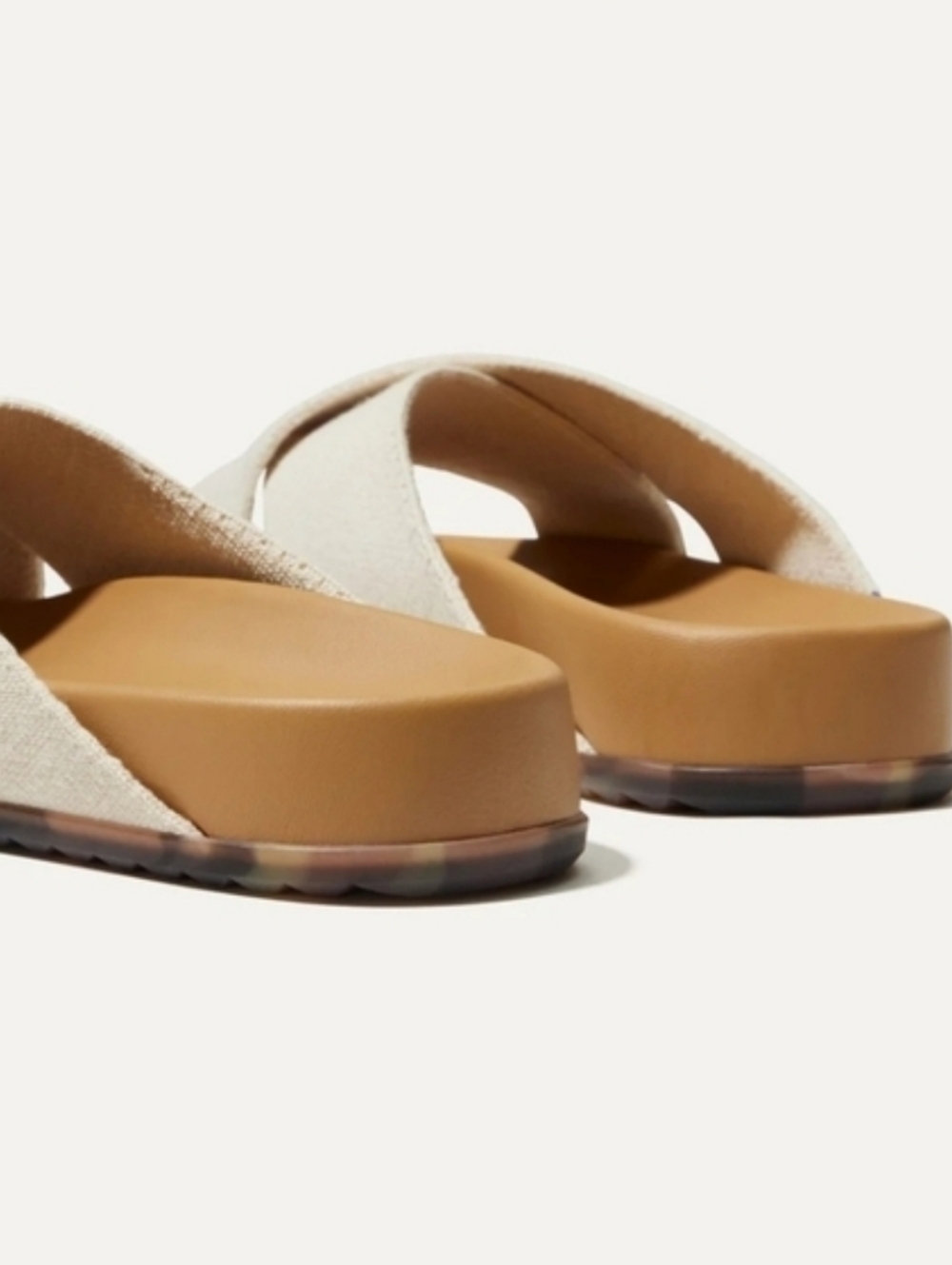 Rothy's The Weekend oat color slides sandals 8.5 - Picture 3 of 9